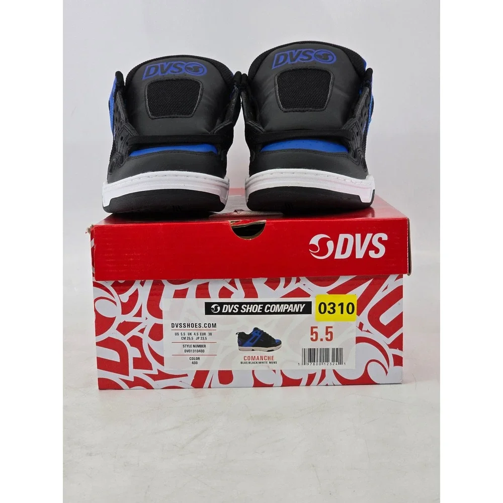 DVS Comanche Skate Shoes Mens 5.5 Blue Black White DVO1310400 - New